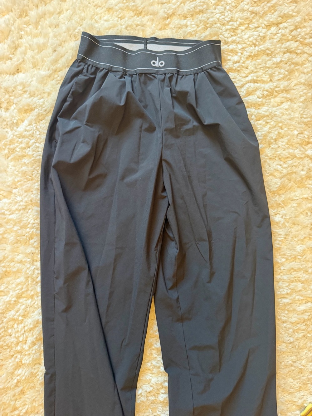 ALO Yoga Kids Black Active Joggers with Branded Waistband